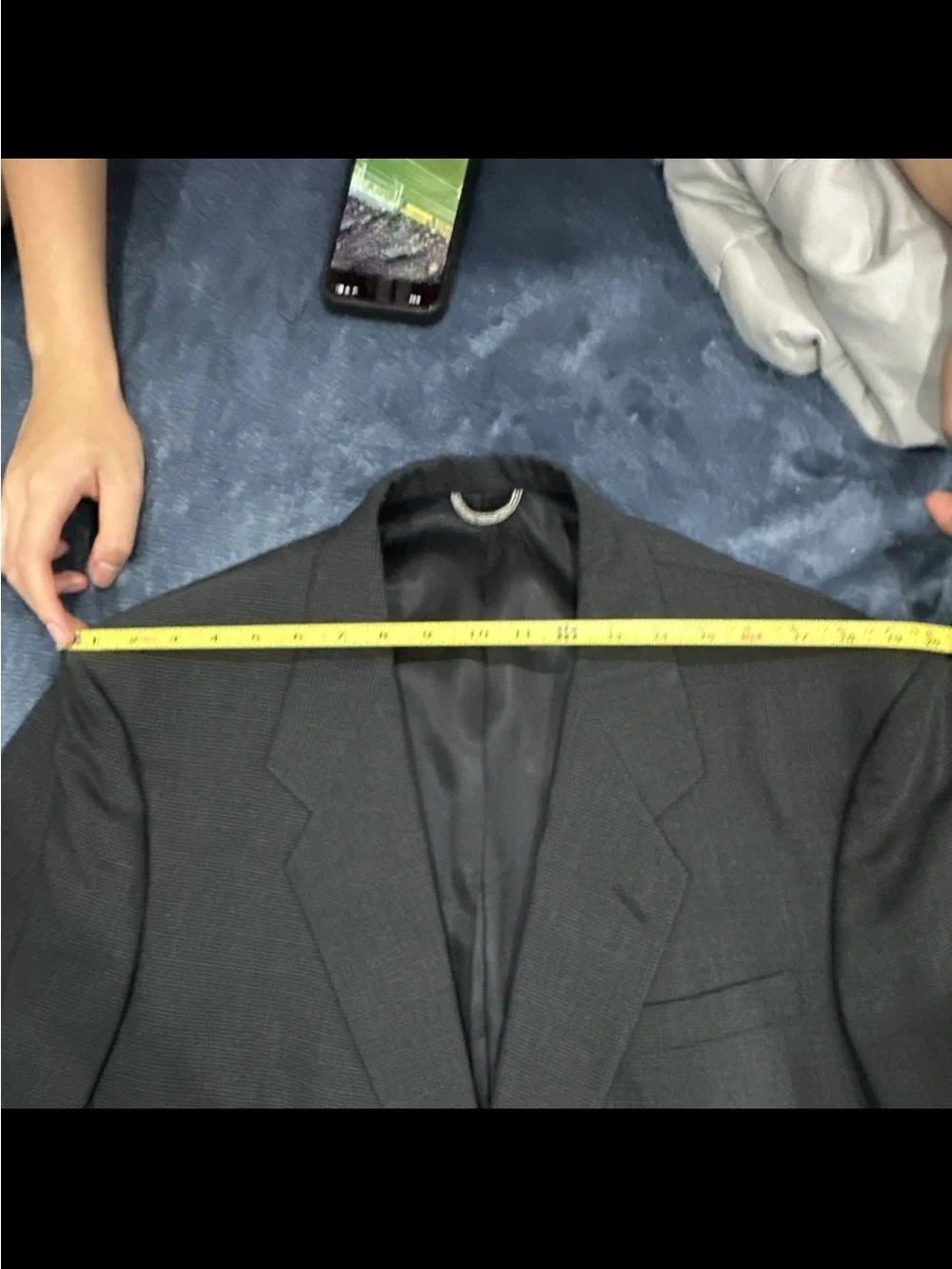 Vintage Dior Men's Dark Charcoal Two-Piece Suit